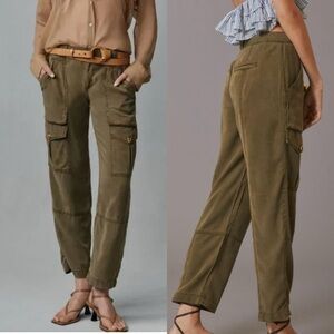 ANTHROPOLOGIE Cargo Army Green Baggy Pants
